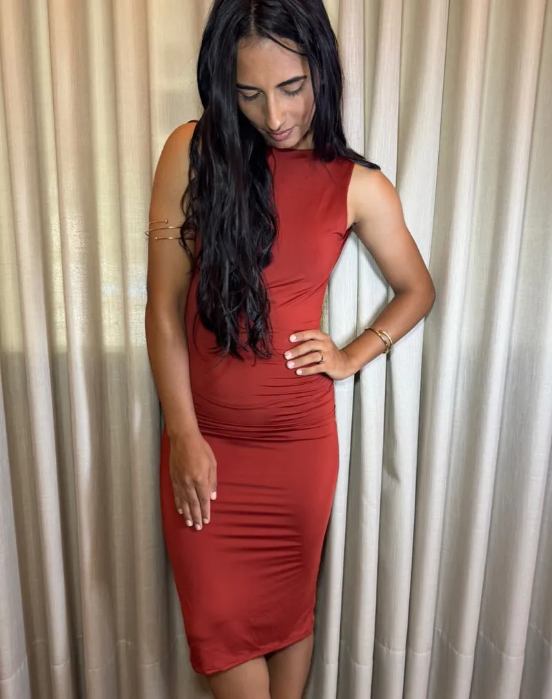 VESTIDO MAYA — Terracota