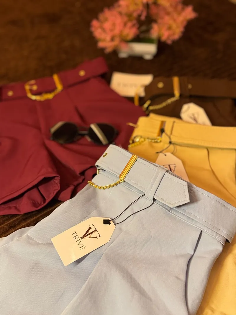 SHORT ALFAIATARIA — Azul Claro