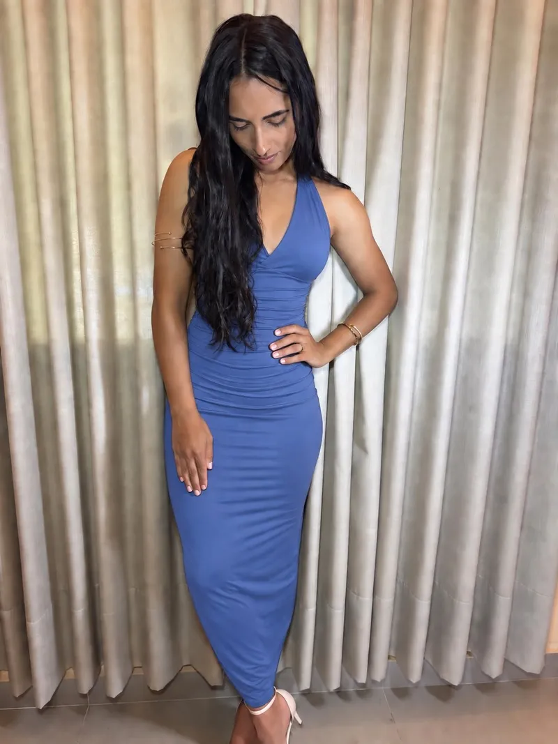 VESTIDO ÉLOISE — Azul Royal