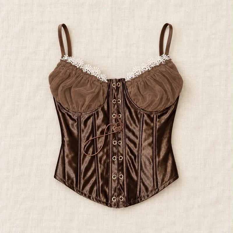 CORSET MARGOT — Marrom