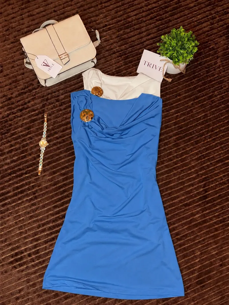 BLUSA AURÉLIE — Azul