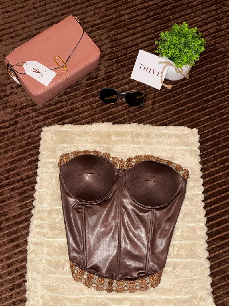 CORSET VERONA — Marrom Chocolate
